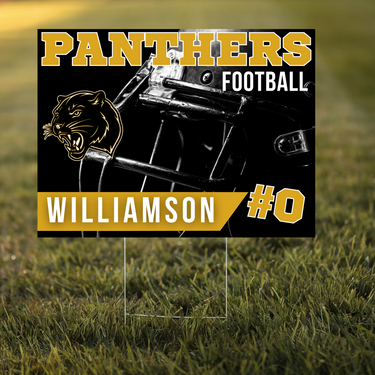 Okemah Panthers Football Yard Sign